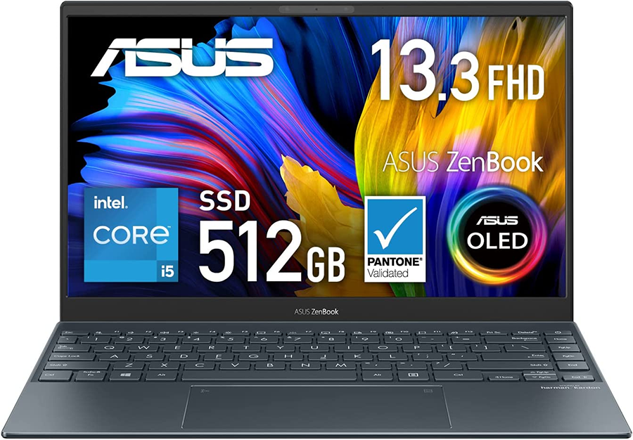 ◎新品 ノートパソコン ASUS Zenbook 13 OLED 13.3型 Windows11 CPU Core i7 1165G7 メモリー 16GB SSD 512GB ワイヤレスLAN Wi-Fi6 WSP Office