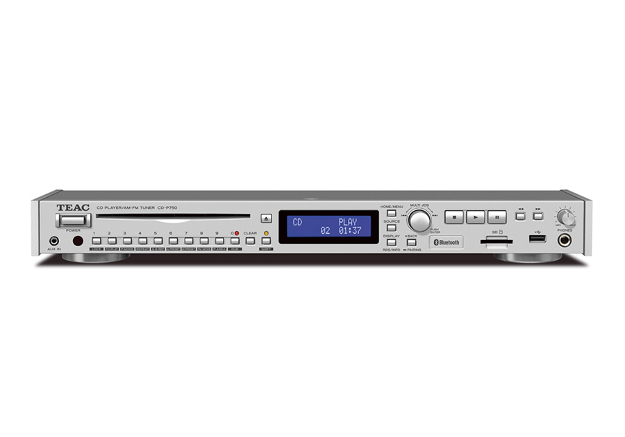 オーディオ AM・FMチューナー CD/SD/USBプレーヤー TEAC CD-P750 Bluetooth