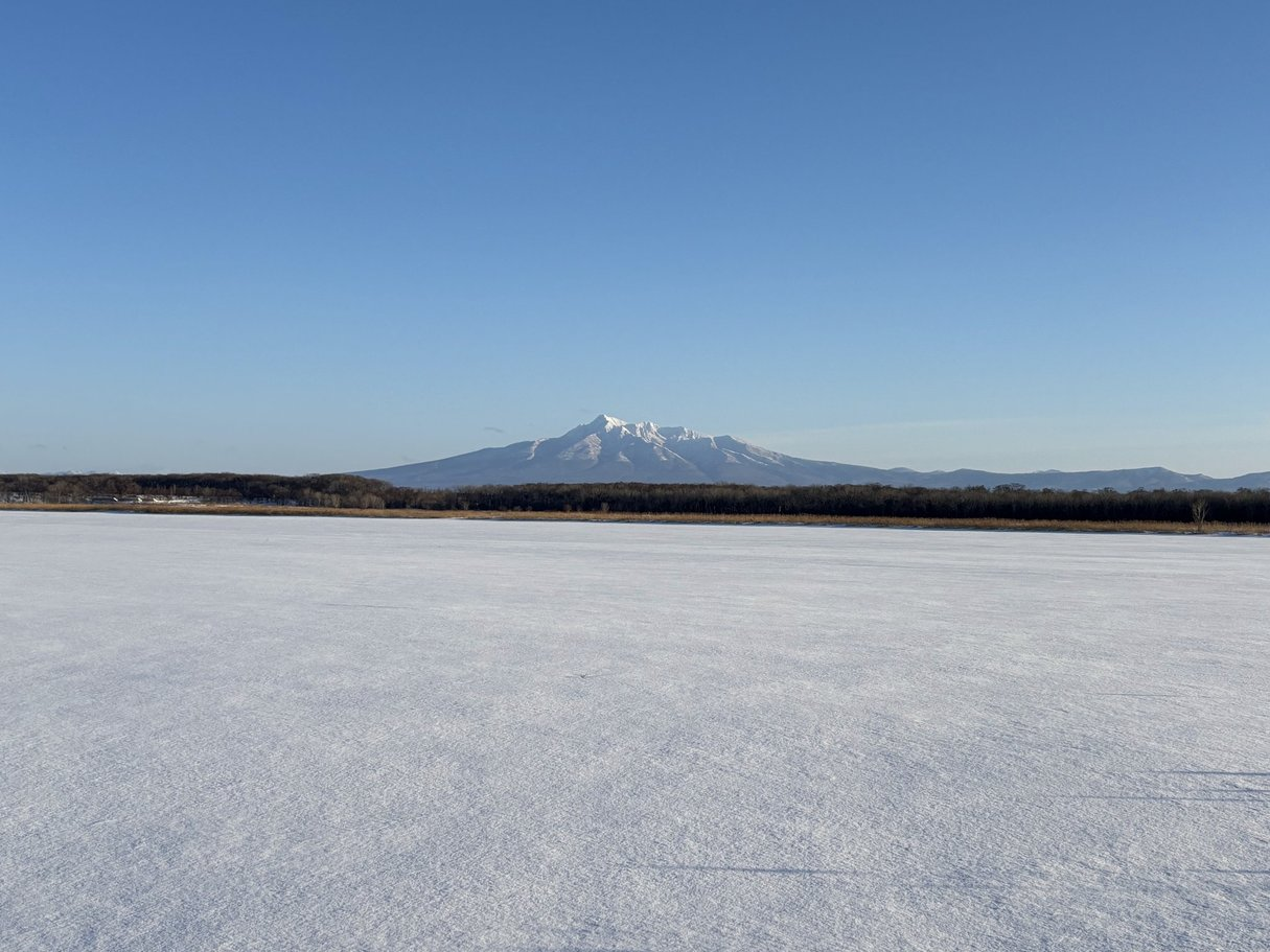 2025年新年最初の斜里岳です！その姿に圧巻！