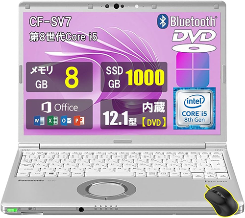 ノートPC レッツノート SV7 8th i5 Win11 12.1型