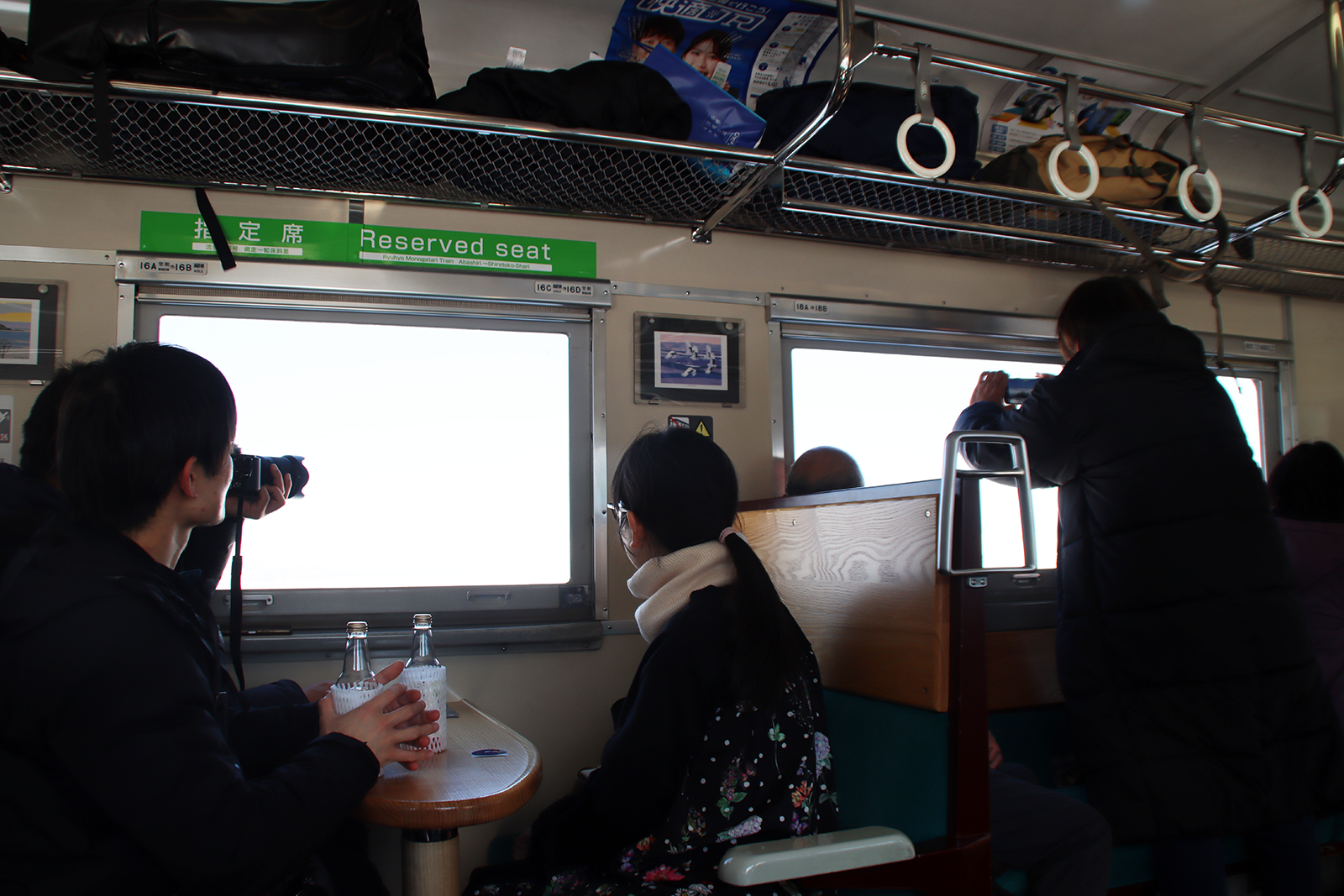 浜小清水ー知床斜里間の「流氷物語」号に乗って見ました！車内編<往路>（2025年2月25日）