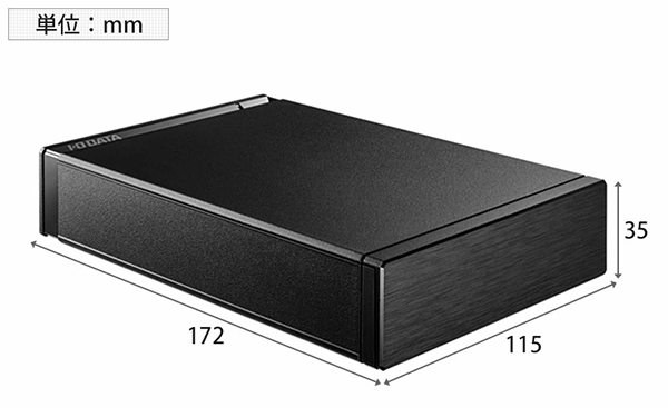 アイ・オー・データ テレビ録画パソコン両対応 外付けハードディスク 8TB ブラック HDD-UT8KB