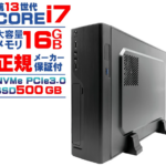 新品 デスクトップパソコン PC PASOUL SLIM 13世代 Core i7 Windows11