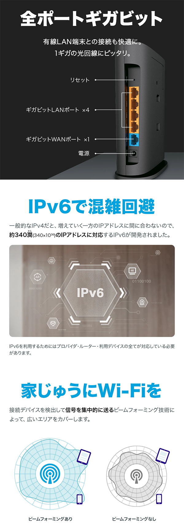 新品 無線LANルーター 親機 AX3000 TP-Link Wi-Fi6 IPv6