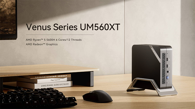 新品 ミニデスクトップパソコン PC MINISFORUM UM560XT 3画面出力 Windows11 Pro
