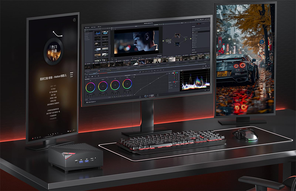 新品 ミニデスクトップパソコン Nipogi gaming pc Ryzen7 3画面同時出力 Windows11 Pro