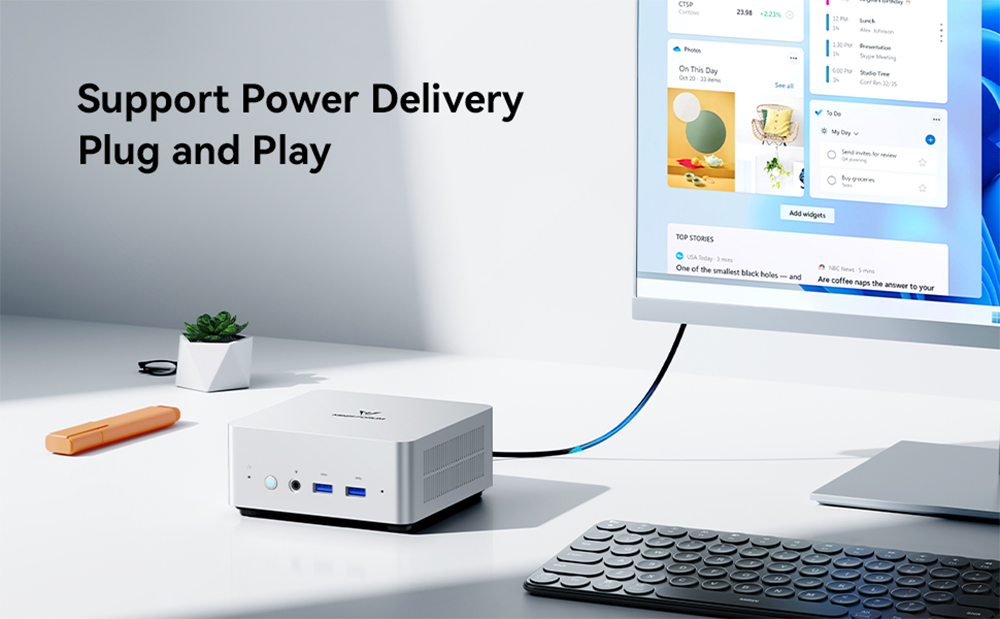 新品 ミニデスクトップパソコン PC ミニスフォーラム UN1265W 12世代 Core i7 Wi-Fi6E 3画面出力Windows11 Pro