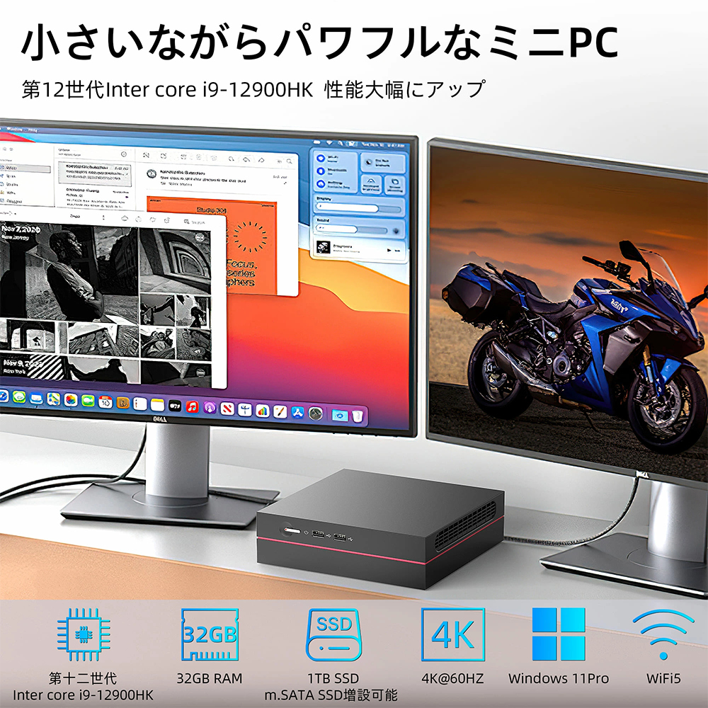 新品 ミニデスクトップパソコン PC VETESA NT17-321T 12世代 Core i9 Windows11