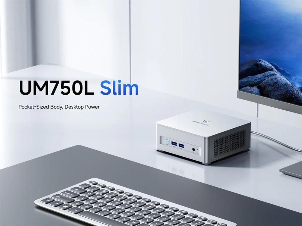 新品 ミニデスクトップパソコン PC MINISFORUM UM750L Slim AMD Ryzen5 7545U 3画面出力 Windows11