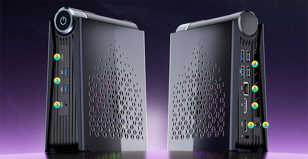 新品 ミニデスクトップパソコン PC ACEMAGIC S3A AMD Ryzen7 6800H 3画面同時出力 Windows11