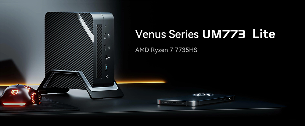 新品 ミニデスクトップパソコン PC MINISFORUM UM773 Lite AMD Ryzen7 7735HS Wi-Fi6 3画面同時出 Windows11