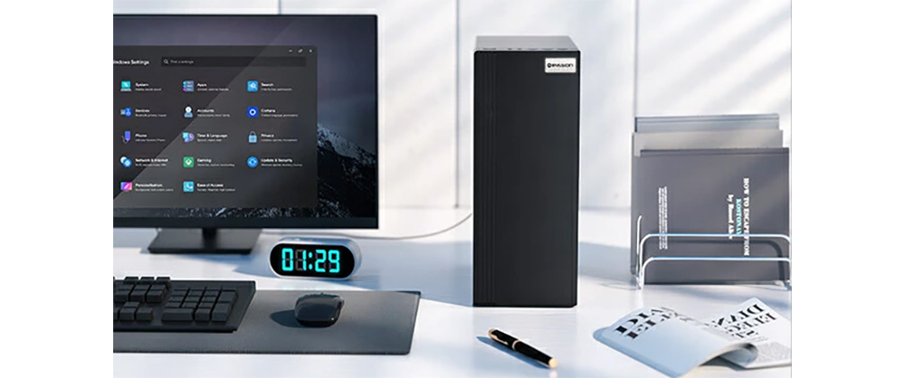 新品 デスクトップパソコン PC IPASON SLIM Windows11 Intel 14世代 Core i7-14700 メモリ 16GB SSD 500GB 有線LAN モニター なし WPS office