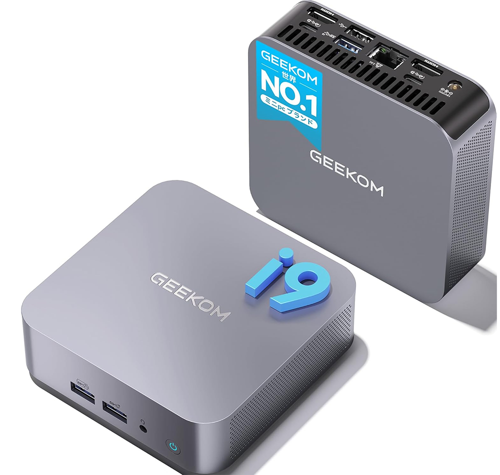 新品 ミニデスクトップパソコン PC GEEKOM GT13 Pro Windows11 CPU 13世代 i9-13900HK メモリ 16GB SSD 1TB 無線LAN Wi-Fi6E モニター なし 4画面同時出力