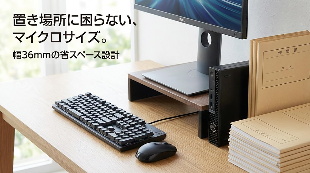 中古 ミニデスクトップパソコン PC デル Dell OptiPlex 7010 Micro Windows11 Pro CPU 13世代 Core i5-13500T メモリ 32GB SSD 1TB 無線LAN Wi-Fi6 モニター なし 3画面同時出力 MS Office 2021
