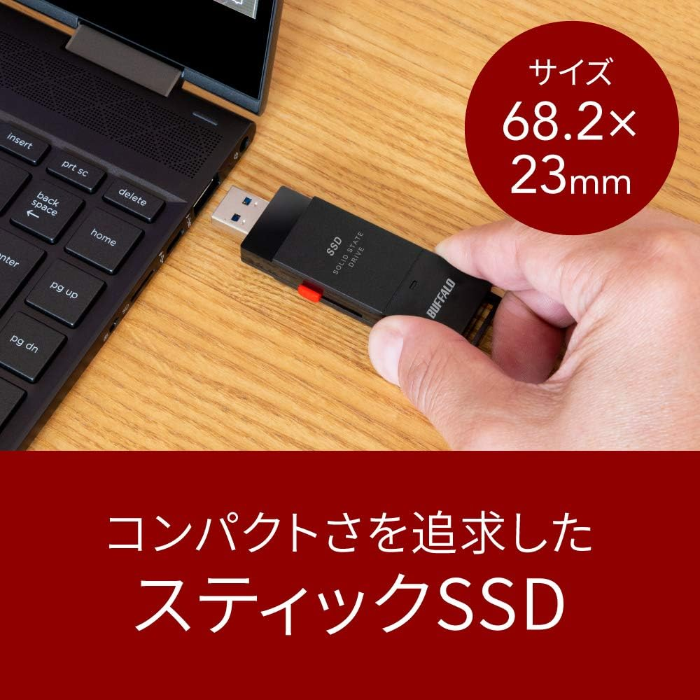 新品 SSD 外付け 1.0TB USB ポータブル SSD-PUT1.0U3-B/N バッファロー